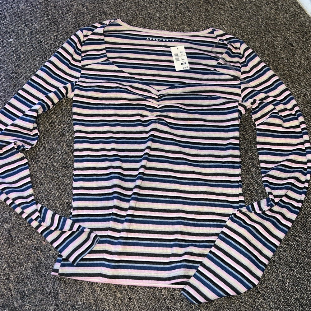 long sleeve striped shirt